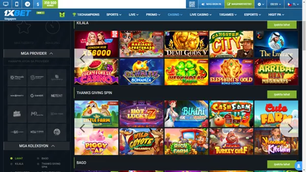 1xBet casino เกมออนไลน์สำหรับทุกรสนิยม